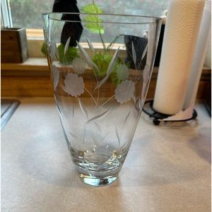 Vintage Large Crystal Vase